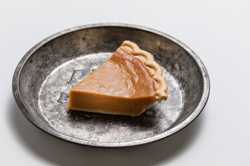 Slice of Pie in the Sky pumpkin pie